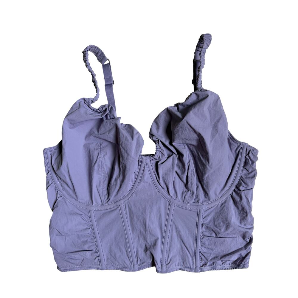 NWT - Gilly Hicks Ruched Corset Top (Lavender) - Medium (Curvy)